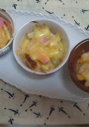 かまぼことおもちのチーズ焼　３種-レシピのメイン写真