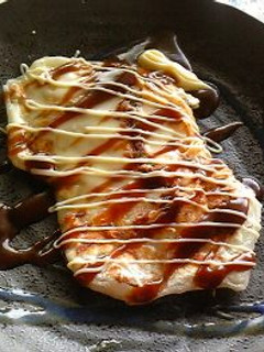 余ったモチでお好み焼き風-レシピのメイン写真
