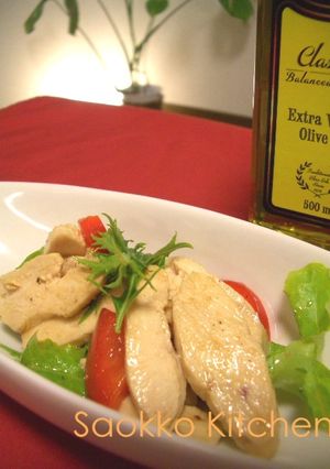 簡単美味！鶏ささみでヘルシー前菜☆-レシピのメイン写真