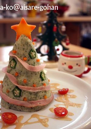 青海苔de和風ポテトツリー♪味噌バター味-レシピのメイン写真