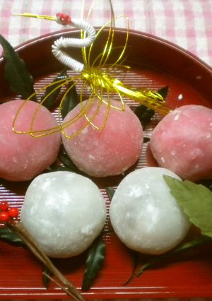 ♪大福♪紅白-レシピのメイン写真