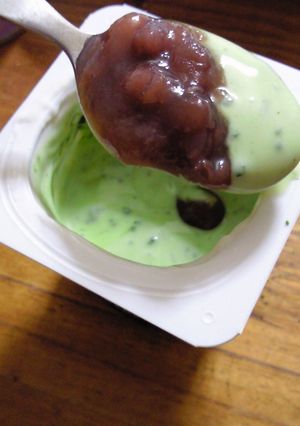 ★小豆と抹茶のヨーグルト★-レシピのメイン写真