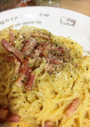 我が家のカルボナーラ-レシピのメイン写真