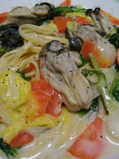 牡蠣のクリームパスタ-レシピのメイン写真