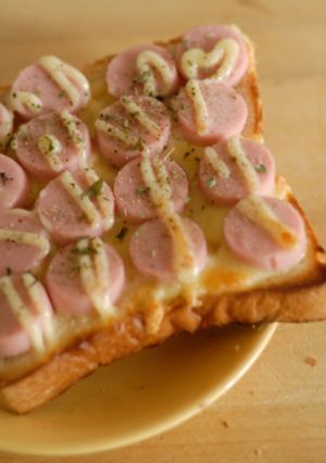 簡単！ピザ風 魚肉トースト-レシピのメイン写真