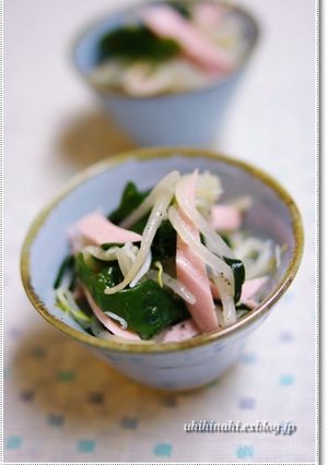 おさかなソーセージともやしとわかめナムル-レシピのメイン写真