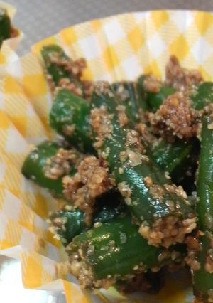 お弁当のおかずに♪簡単いんげんの胡麻和え-レシピのメイン写真