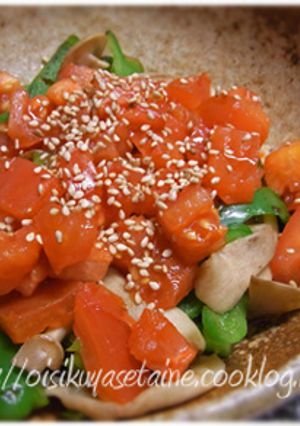 トマトのホットドレッシングサラダ-レシピのメイン写真