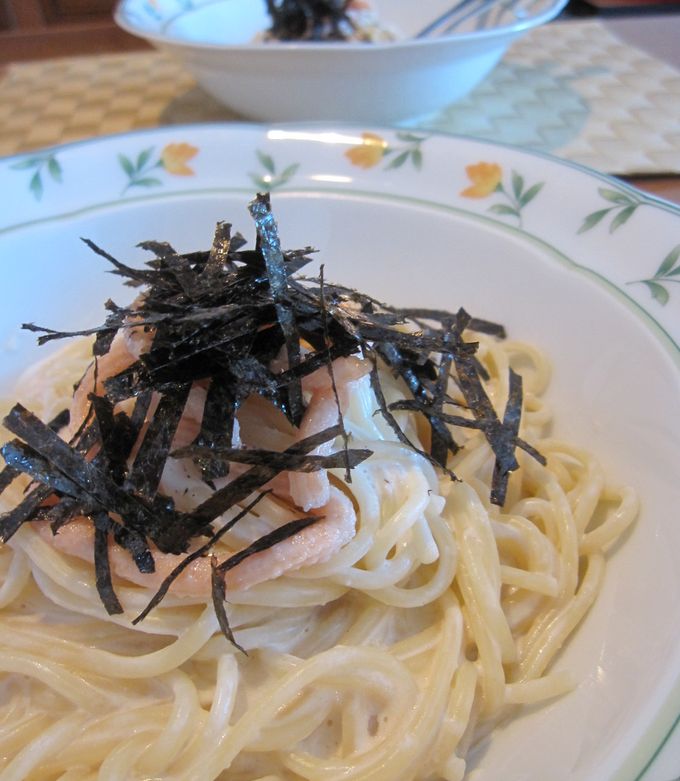 【海外から】目指せ!たらこクリームパスタ-レシピのメイン写真