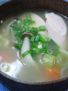 お魚のソーセージで具沢山けんちん汁-レシピのメイン写真