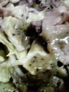 牛肉とキャベツの胡麻味噌ダレ和え-レシピのメイン写真