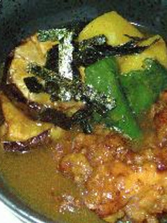 唐揚げと野菜の揚げ出し(とろ~りカレー風味で)-レシピのメイン写真