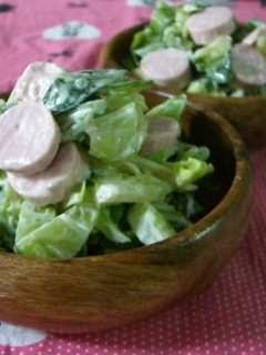 レンジで作ろ♪簡単♡からしマヨサラダ-レシピのメイン写真