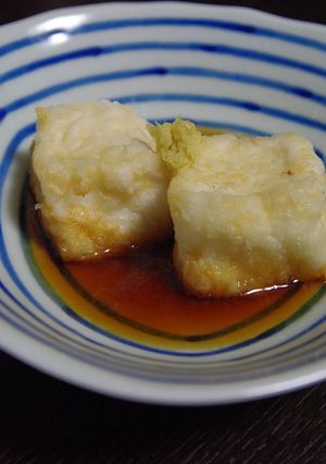 ジーマーミ豆腐（ピーナツ豆腐）の揚げ出し-レシピのメイン写真