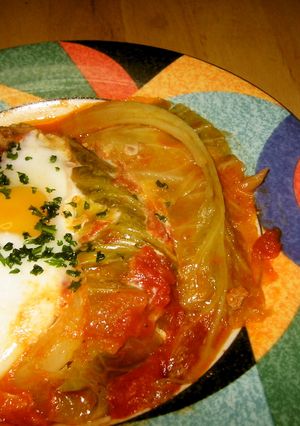 簡単☆キャベツ一個丸ごと煮込みハンバーグ-レシピのメイン写真