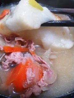 豚汁で「お雑煮」-レシピのメイン写真