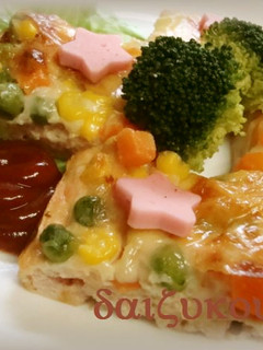 魚肉ソーセージで豆腐ピザ?-レシピのメイン写真