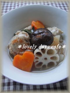 根菜と鶏だんごのとろ~り和風スープ-レシピのメイン写真