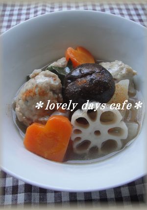根菜と鶏だんごのとろ～り和風スープ-レシピのメイン写真