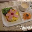 お花畑のオムライス