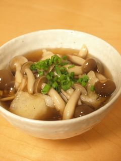 揚げ餅Deきのこ餡かけお雑煮-レシピのメイン写真