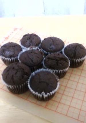 ココアチョコチップマフィン-レシピのメイン写真