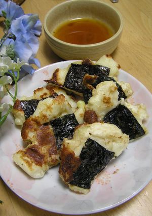 たたき大和芋チーズ入り☆磯辺焼き✿お弁当にも♪-レシピのメイン写真