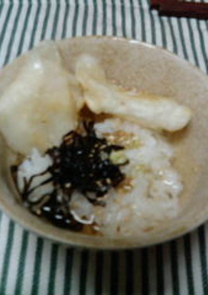 揚げもちと塩昆布のお茶漬け-レシピのメイン写真