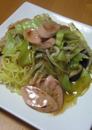 簡単☆魚肉ソーセージで本格焼きそば-レシピのメイン写真