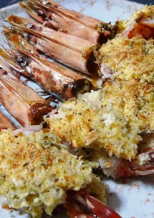 有頭えびのおからマヨマスタード焼き-レシピのメイン写真