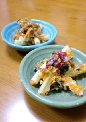 おせちの残り(松前漬とマカロニでつまみ)-レシピのメイン写真