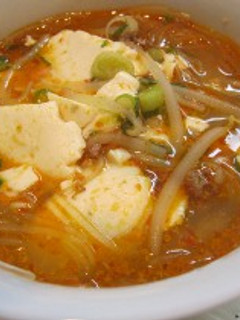 ピリ辛☆四川風豆腐スープ-レシピのメイン写真