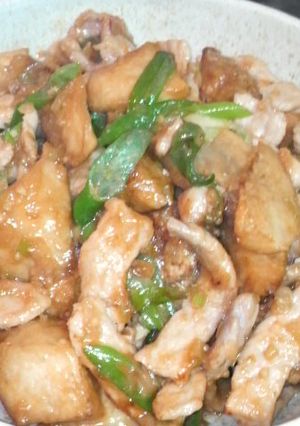 長芋と豚肉のピリ辛炒め-レシピのメイン写真