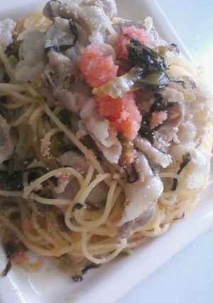 ☆明太高菜豚バラパスタ☆-レシピのメイン写真