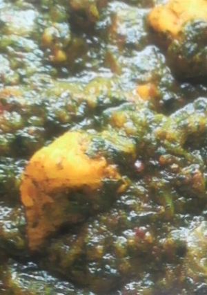 ほうれん草と鳥肉のグリーンカレー♪-レシピのメイン写真