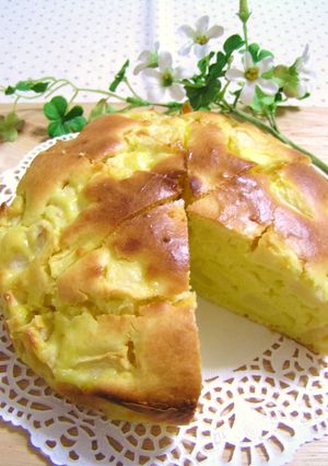 ホットケーキミックス♥チーズりんごケーキ-レシピのメイン写真