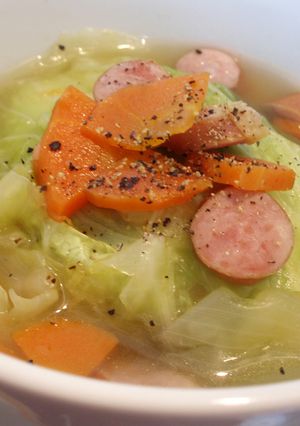 ロールキャベツ風お雑煮-レシピのメイン写真