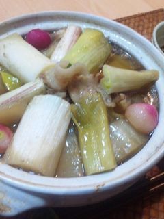 豚バラと葱・根野菜の鍋-レシピのメイン写真