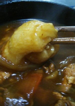 お蕎麦屋さん風のカレーで「お雑煮」-レシピのメイン写真