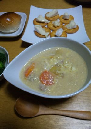 あったまろ♪冬野菜の豆乳クリームシチュー-レシピのメイン写真