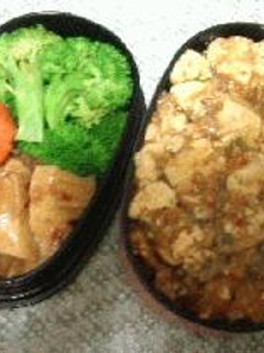 麻婆豆腐丼弁当-レシピのメイン写真