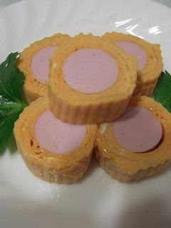 おさかなソーセージ入りの卵焼き♪-レシピのメイン写真