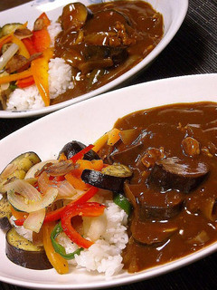 とろとろ茄子の彩りカレー-レシピのメイン写真