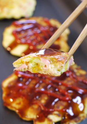 アメリカンドック風　プチお好み焼き-レシピのメイン写真