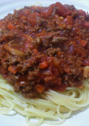 ミートソーススパゲッティ-レシピのメイン写真