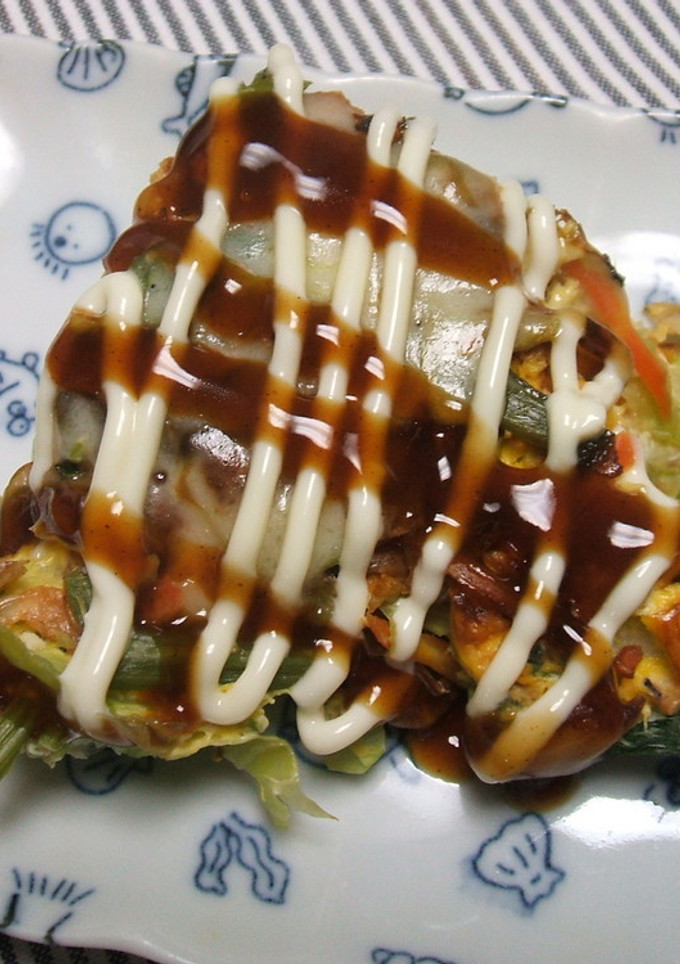 朝おかず、千切り野菜お好み焼き風-レシピのメイン写真