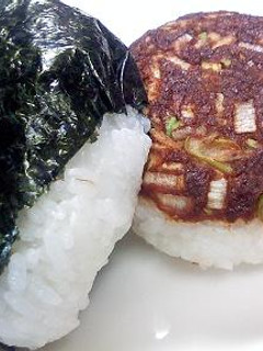 シンプル ねぎ味噌おにぎりと焼きおにぎり-レシピのメイン写真