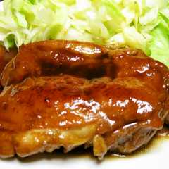 รูปของ 鶏の照り焼き｛ご飯を御代りしました｝