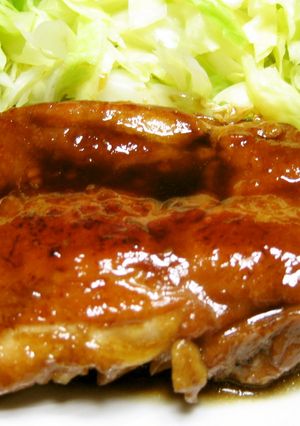 鶏の照り焼き｛ご飯を御代りしました｝-レシピのメイン写真