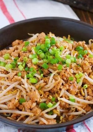 もやしと挽肉のスタミナ炒め-レシピのメイン写真